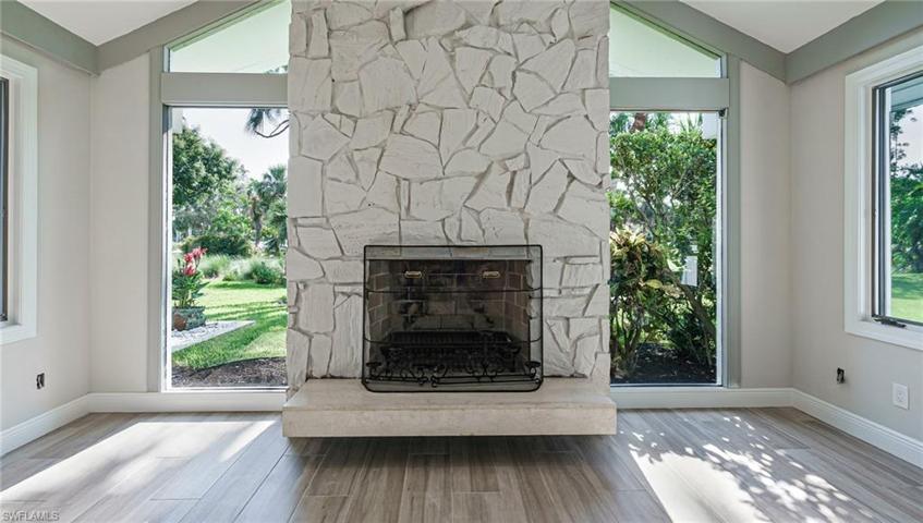 Stone Fireplace