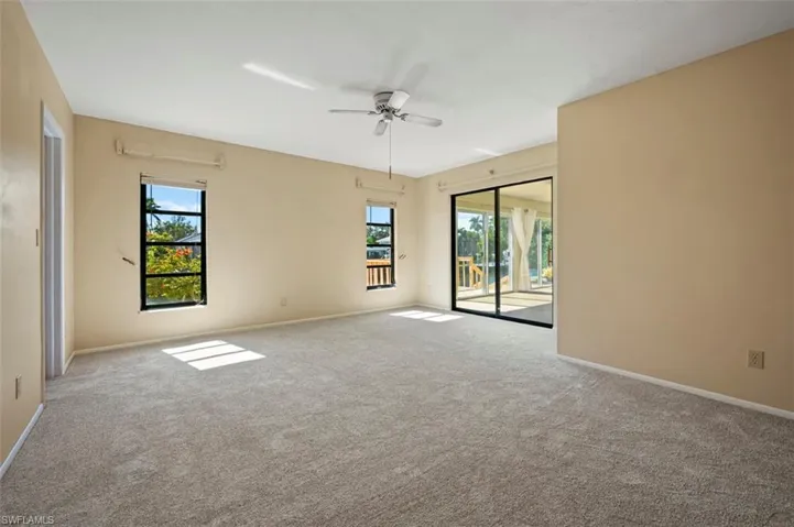 Owners suite with access to the lanai
