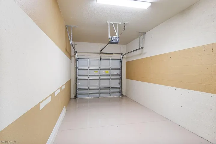Single bay garage, climate controlled with epoxy flooring
