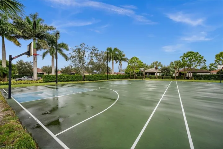 View of basketball court featuring community basketball court