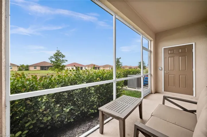 Sunroom with a residential view