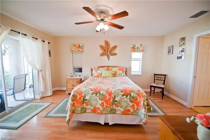 The large master bedroom