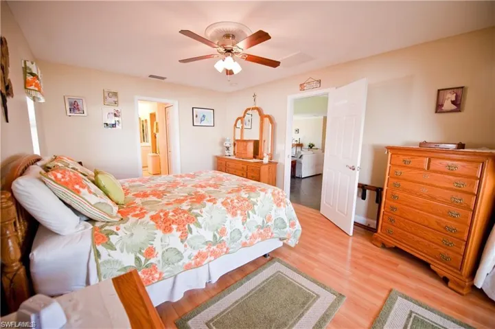 The large master bedroom