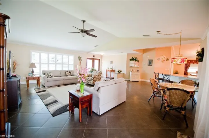The open concept great room is perfect for entertaining