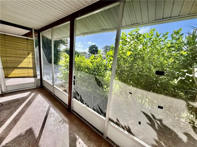 Screened front porch.