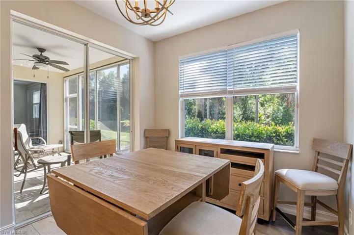 Eat in Kitchen with Fold out Table for more seating