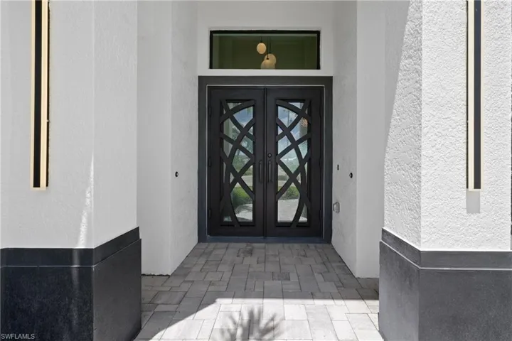 Property entrance with double door entry