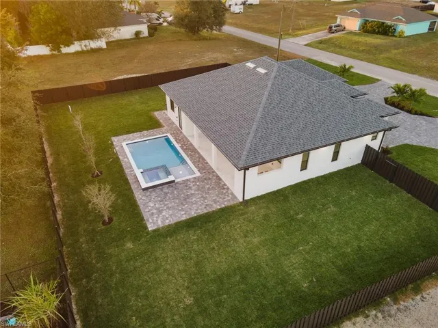 View from above of property