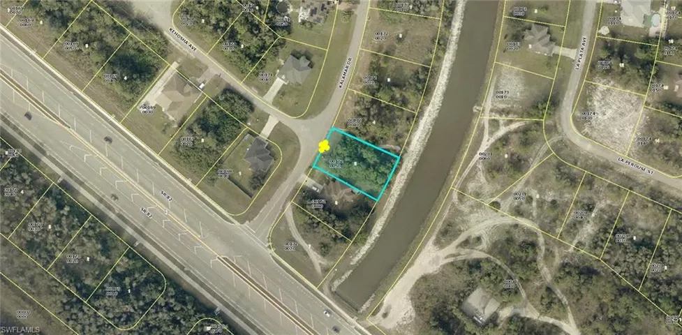 Map of property location featuring property parcel outlined