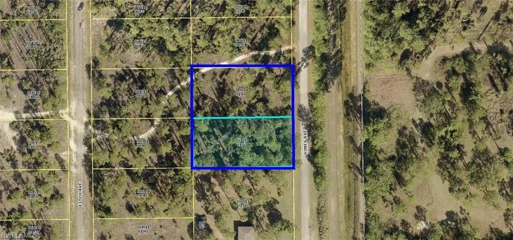 Aerial map of property and surrounding area