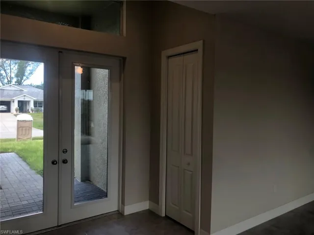Doorway to outside with french doors