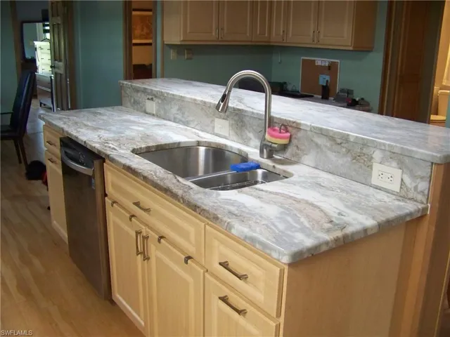 Kitchen island.