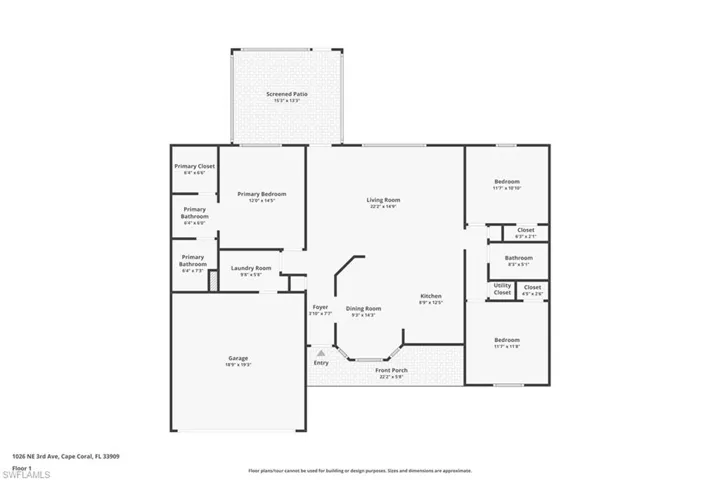 View of floor plan / room layout