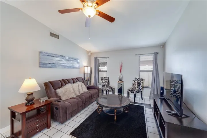 Family room off of the kitchen