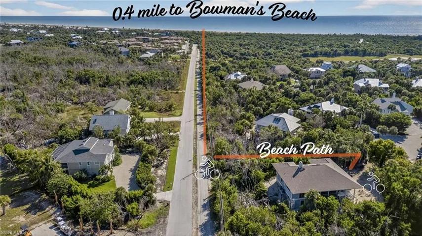 Leisurely 8-minute walk or breezy 2-minute bike ride brings you straight to the beach!