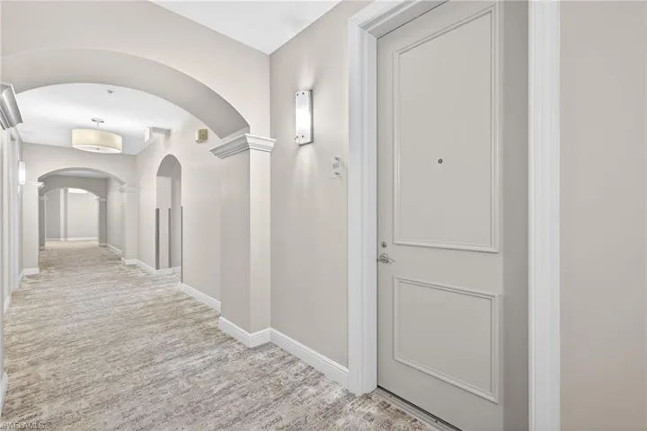 Recently renovated hallway/foyer/elevator
