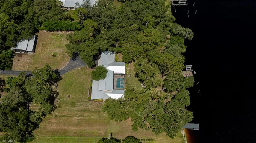 Aerial view of property's location