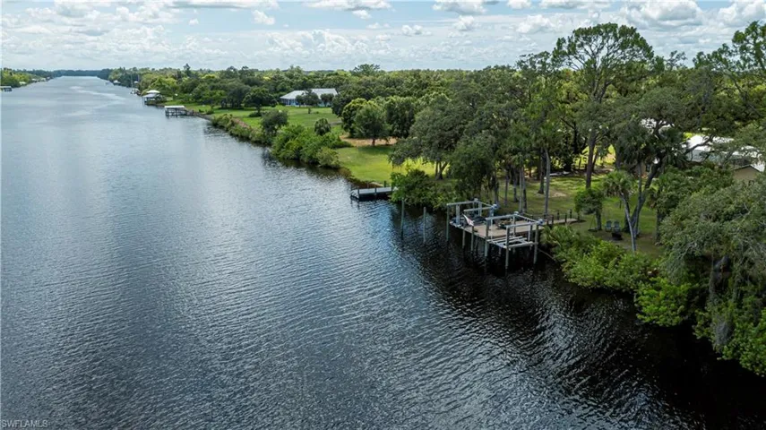 Bird's eye view of a large body of water