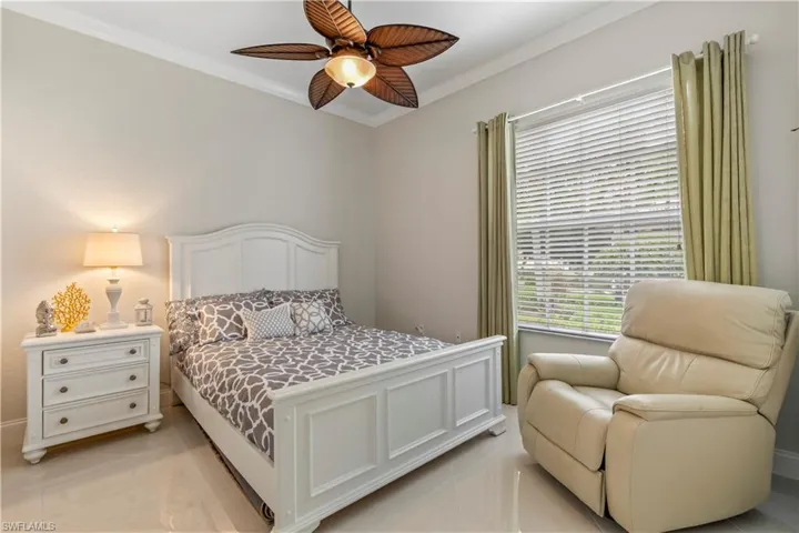 One of the guest bedrooms.
