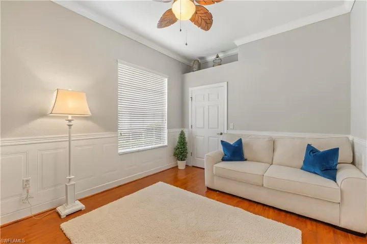 A bedroom or office.