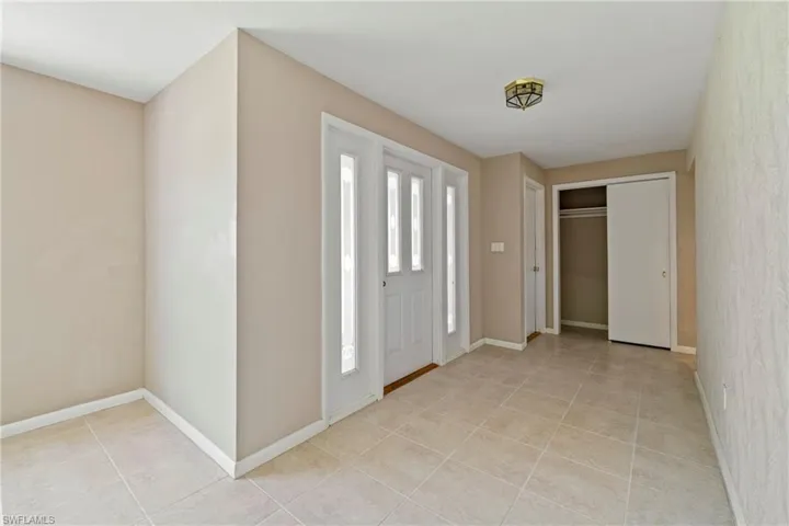 View of tiled entrance foyer