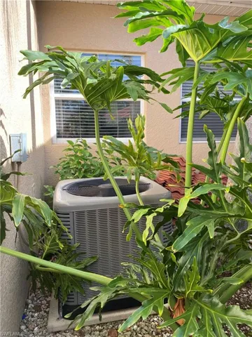 Exterior details with central AC unit