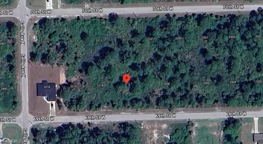 Aerial view of property's location