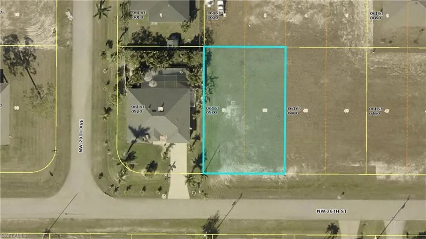 Aerial view of property's location featuring property boundaries highlighted