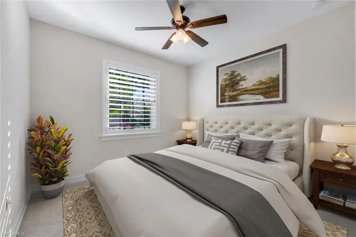 Virtually Staged 3rd Bedroom
