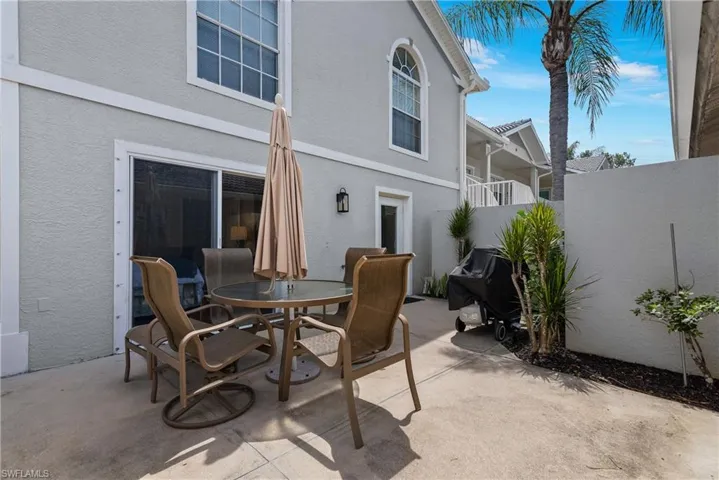 Private enclosed patio.