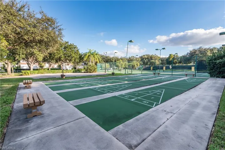 Shuffleboard courts