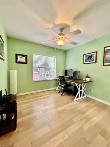 Bedroom being used as an office