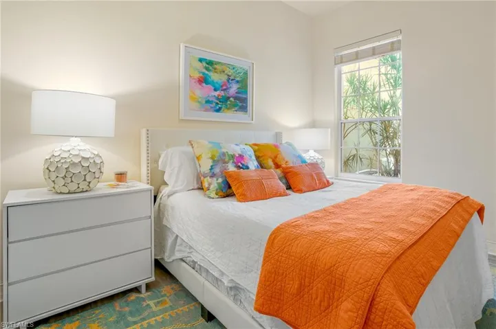 Bright guest room.