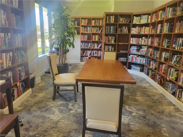 Self serve library right in the clubhouse