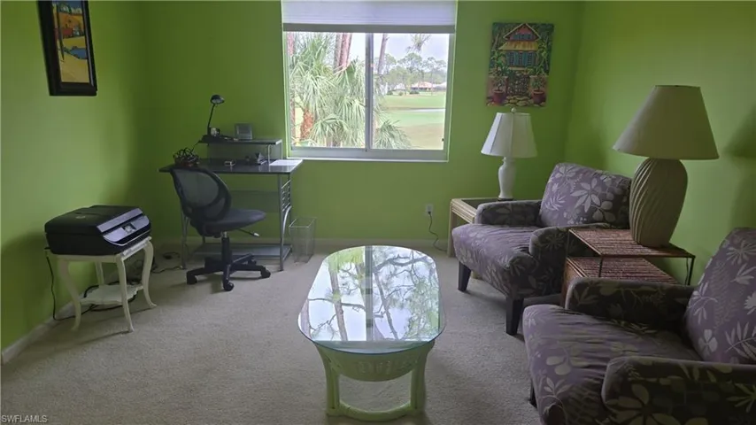 Den with window with for extra light