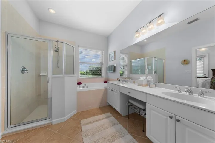 Primary Bathroom with Separate Tub and Shower
