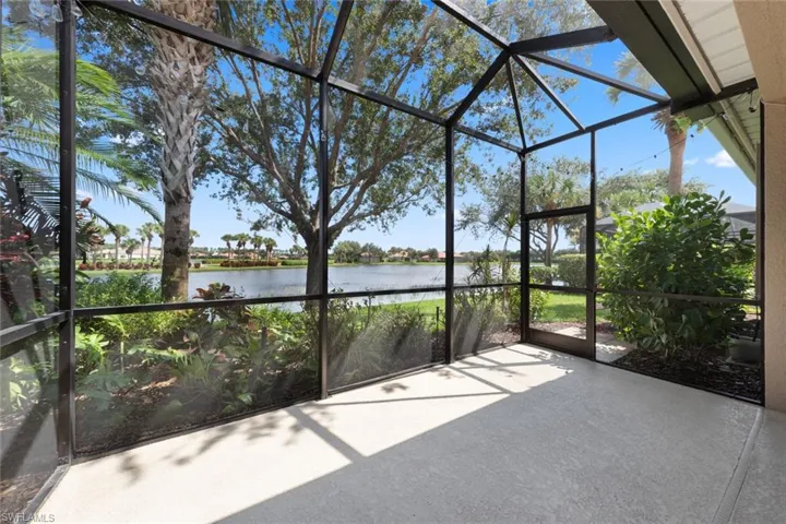 Beautiful view of the lake from the extended lanai