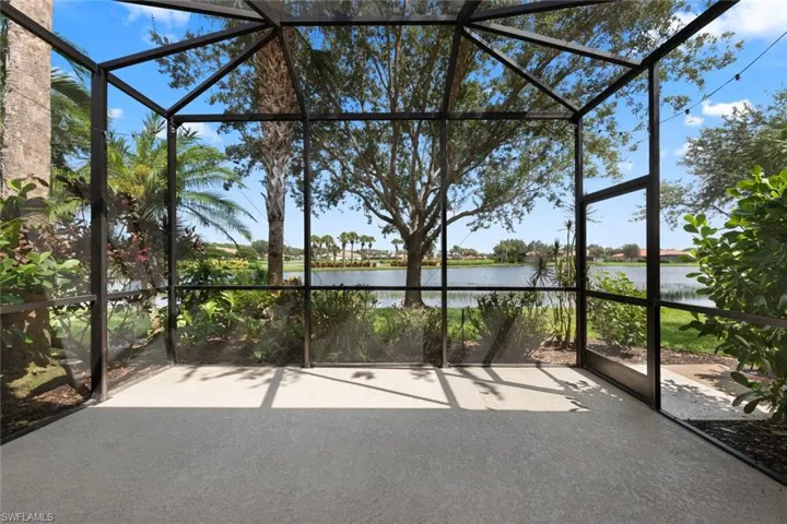 Beautiful view of the lake from the extended lanai