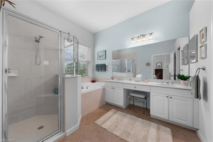 Primary Bathroom with Separate Tub and Shower