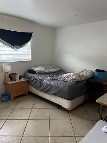 View of tiled bedroom