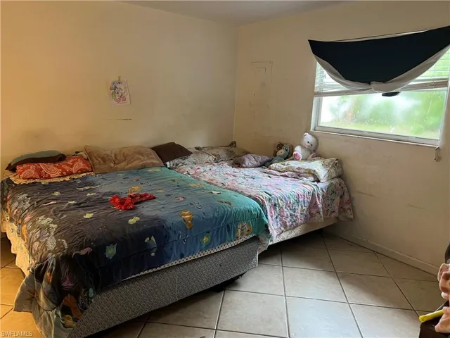 View of tiled bedroom