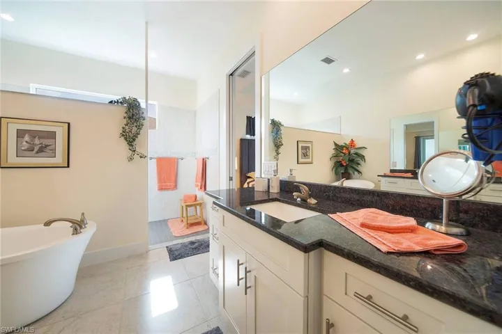 Large walk-in shower