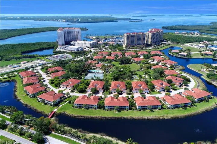 Bird's eye view of a large body of water