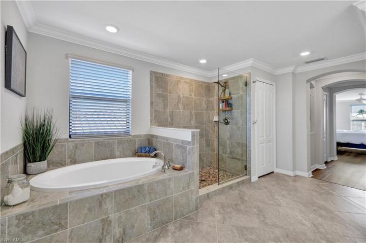 Primary Bath with Shower and Tub