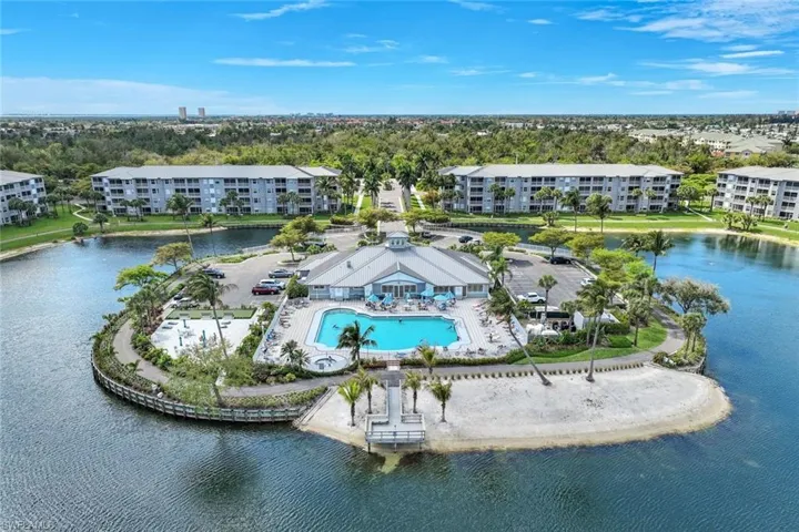 Aerial View of Amenities Center Peninsula