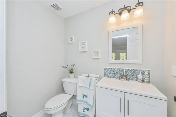 Half bathroom downstairs