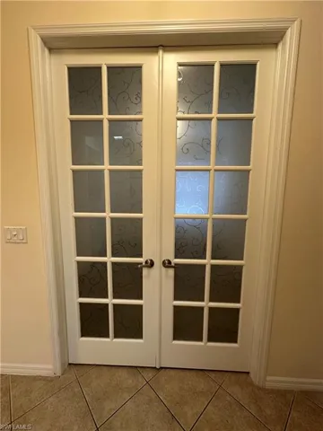 French doors closed with privacy glass
