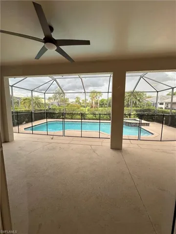 Private pool area with no immediate backyard neighbors