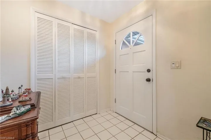 Entry hall closet cedar lined