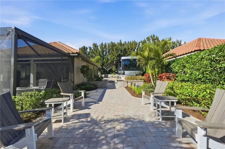 View of patio / terrace with a lanai and a sunroom